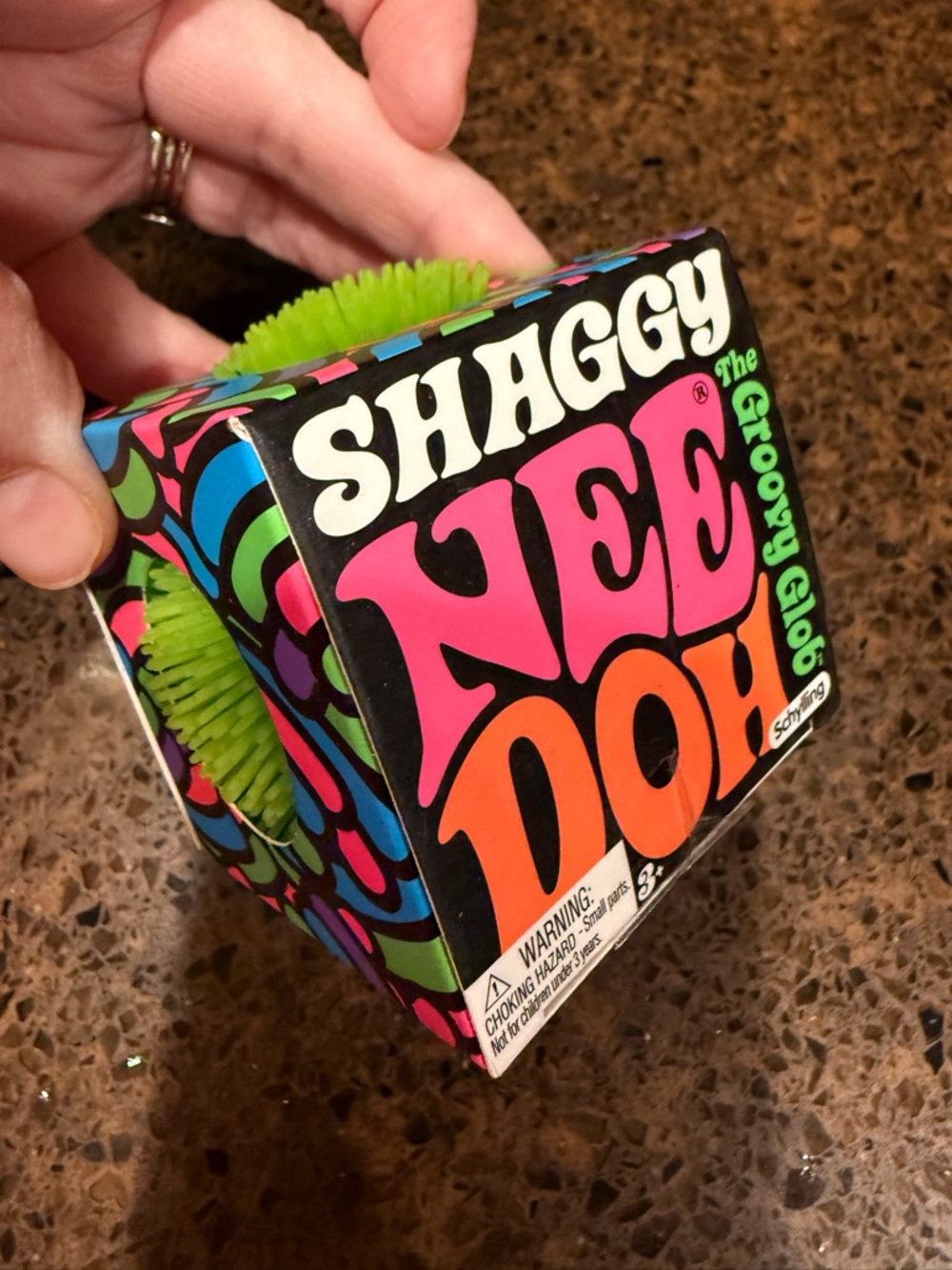 Schylling- Needoh- GREEN Shaggy Ball- LAST ONE!